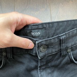 Hugo boss slim stretch black jeans